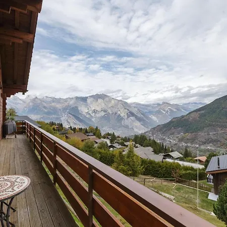 La Taniere - Cozy With Incredible Views And Parking Chalé La Tzoumaz